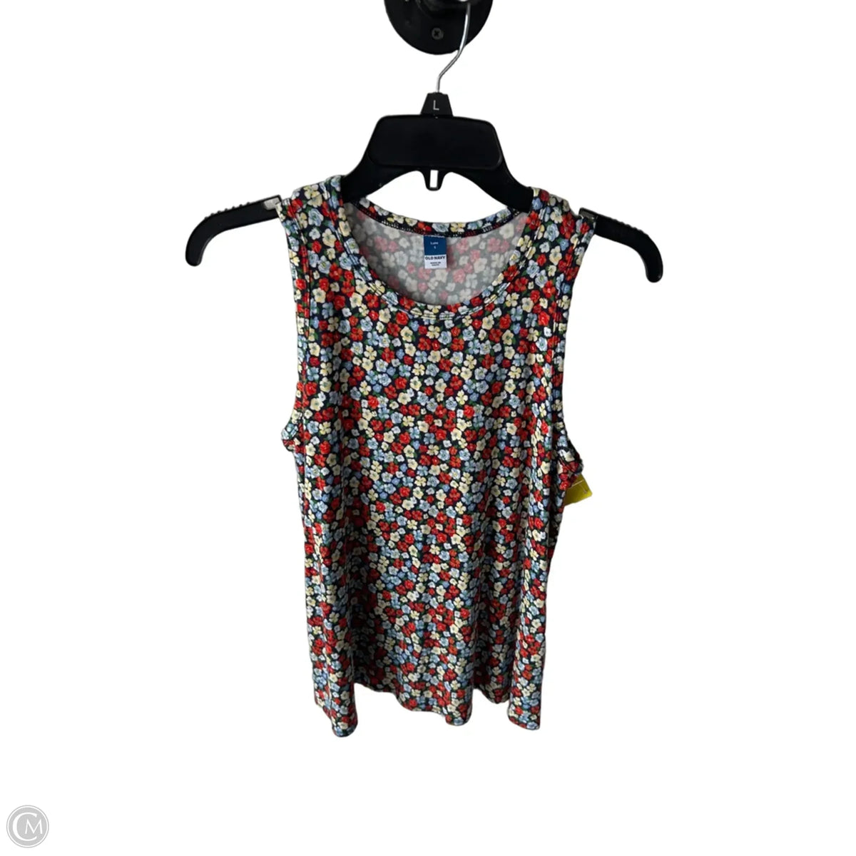 Top Sleeveless Basic By Old Navy In Blue & Red, Size: S
