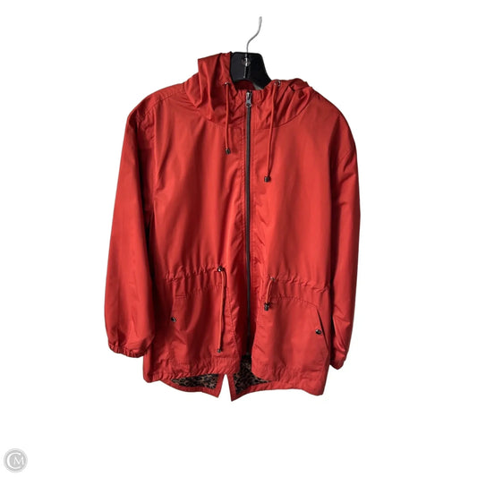 Jacket Windbreaker By Time And Tru In Orange, Size: Xl