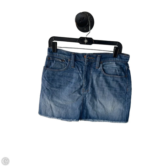 Skirt Mini & Short By Madewell In Blue Denim, Size: 6