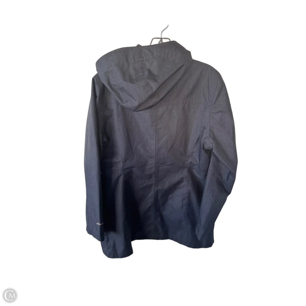 Jacket Windbreaker By Eddie Bauer In Blue, Size: L