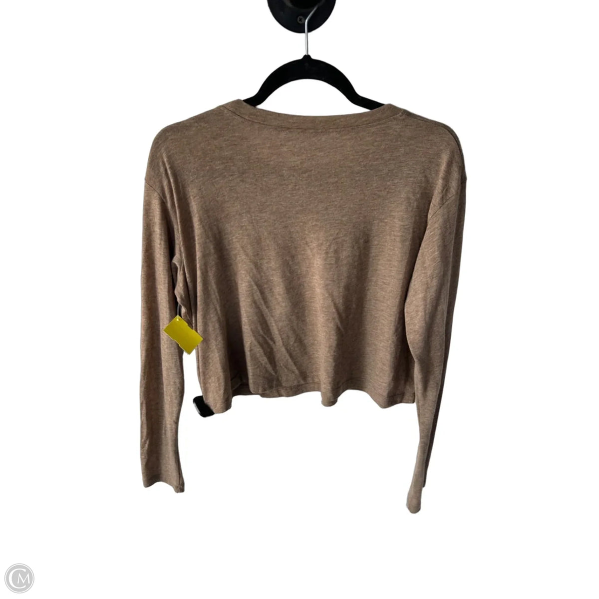 Top Long Sleeve Basic By Clothes Mentor In Tan, Size: M