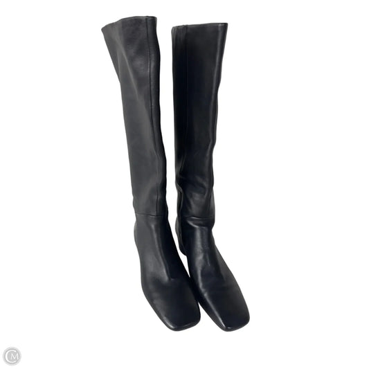 Boots Knee Heels By Vince In Black, Size: 9.5