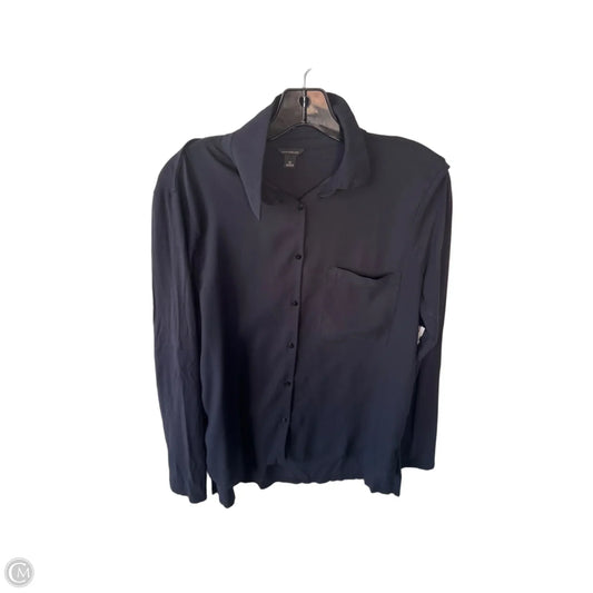 Top Long Sleeve By Ann Taylor In Blue, Size: M
