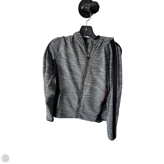 Athletic Jacket By Athleta In Black & Grey, Size: L