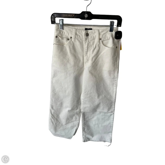 Jeans Wide Leg By J. Crew In White Denim, Size: 0