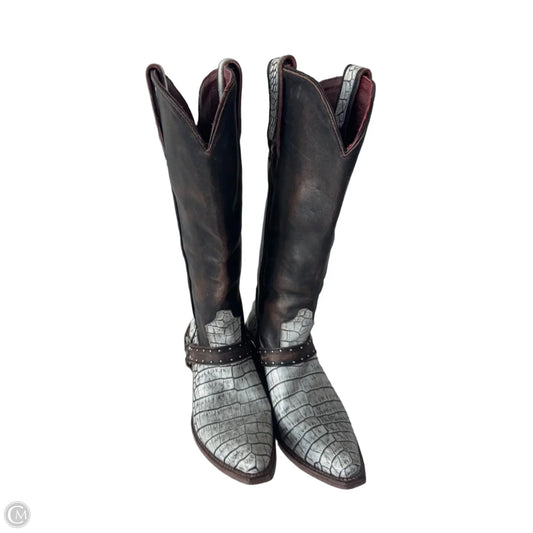 Boots Western By Freebird In Brown & White, Size: 9