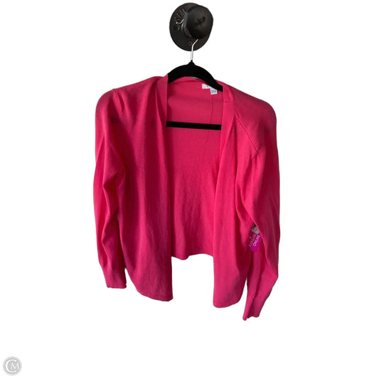 Sweater Cardigan By Chicos In Pink, Size: M