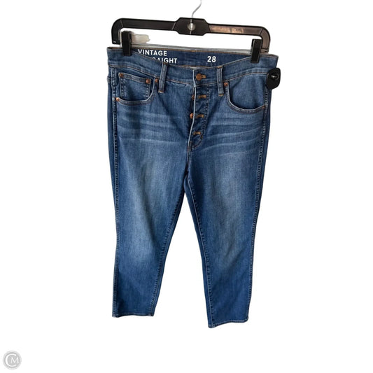 Jeans Straight By J. Crew In Blue Denim, Size: 6