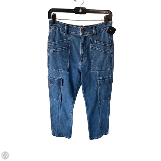 Jeans Straight By Madewell In Blue Denim, Size: 4