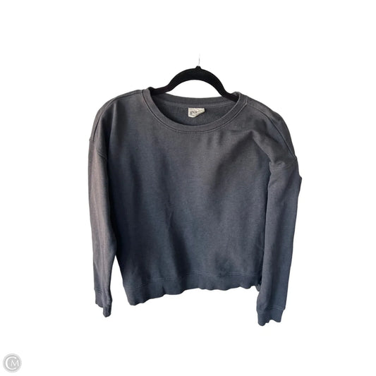 Sweatshirt Crewneck By Pact In Grey, Size: M