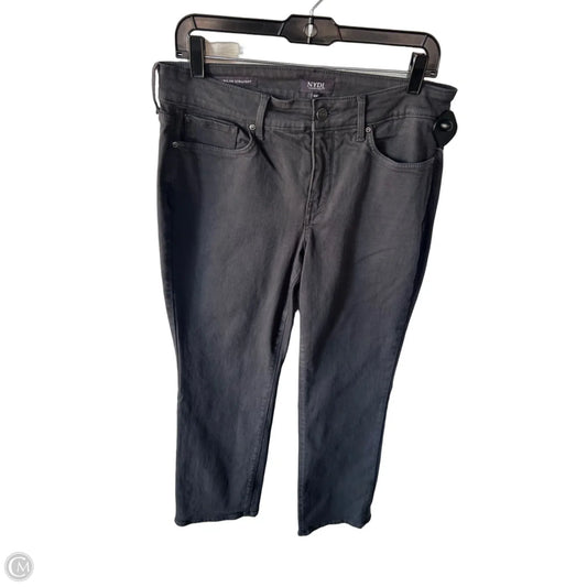Jeans Straight By Not Your Daughters Jeans In Grey Denim, Size: 10p