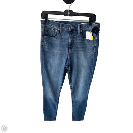 Jeans Skinny By Gap In Blue Denim, Size: 10