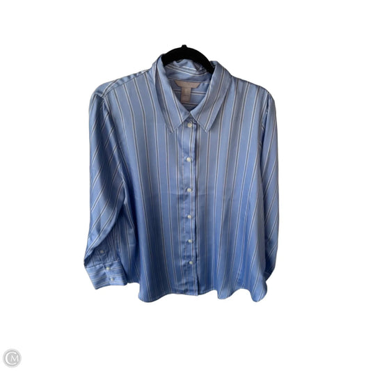Top Long Sleeve By H&m In Blue, Size: L