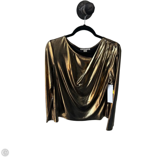 Top Long Sleeve By Clothes Mentor In Gold, Size: M