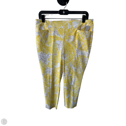Jeans Jeggings By Chicos In Yellow, Size: 8
