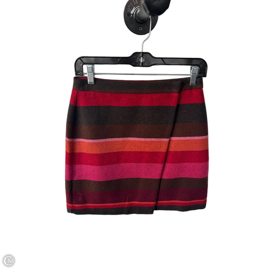 Skirt Mini & Short By Loft In Brown & Red, Size: 0
