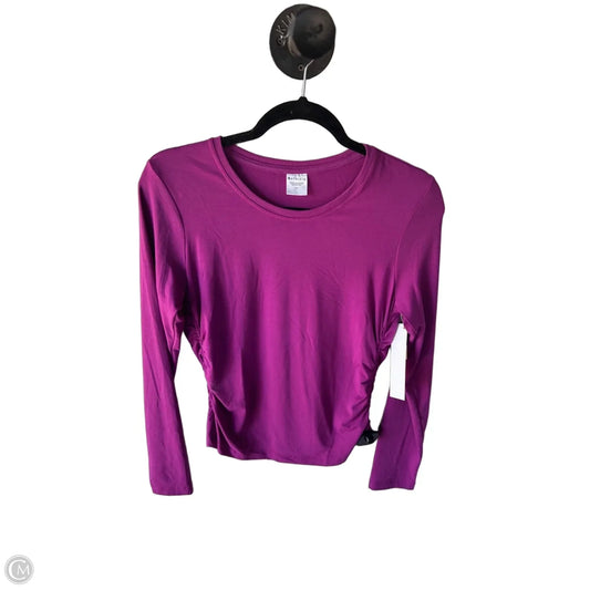 Athletic Top Long Sleeve Collar By Athleta In Purple, Size: M