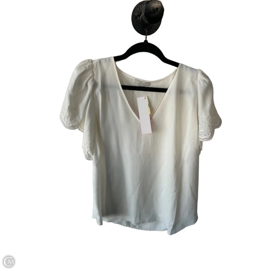 Top Short Sleeve By Joie In Cream, Size: Xl