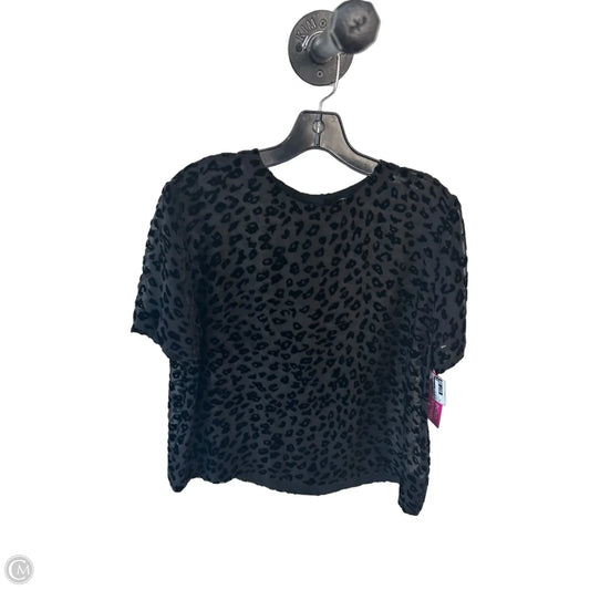 Top Short Sleeve By Rag And Bone In Black, Size: L