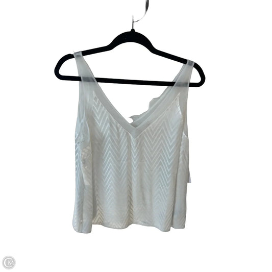 Top Sleeveless By Ted Baker In White, Size: L