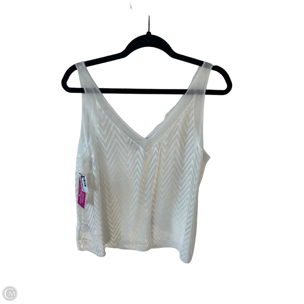 Top Sleeveless By Ted Baker In White, Size: L