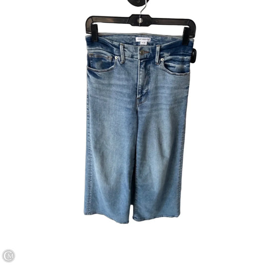 Jeans Wide Leg By Good American In Blue Denim, Size: 4