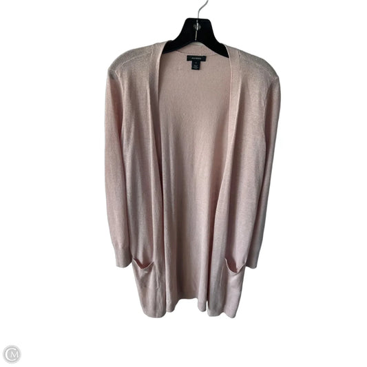 Sweater Cardigan By Halogen In Pink, Size: M