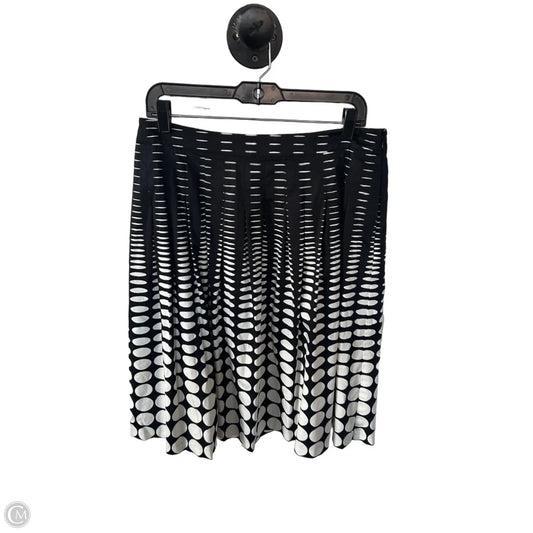 Skirt Midi By Talbots In Black & Cream, Size: 10