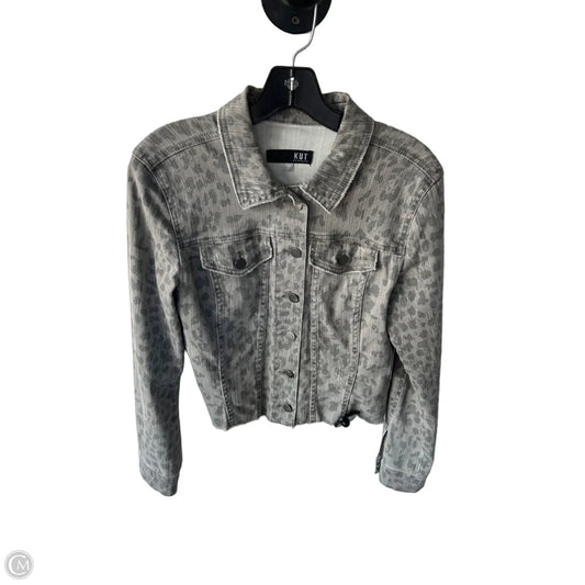 Jacket Shirt By Kut In Grey Denim, Size: S