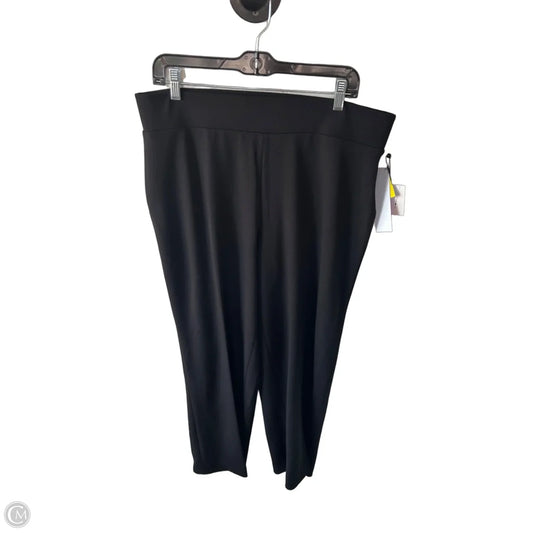Pants Wide Leg By Anne Klein In Black, Size: 18