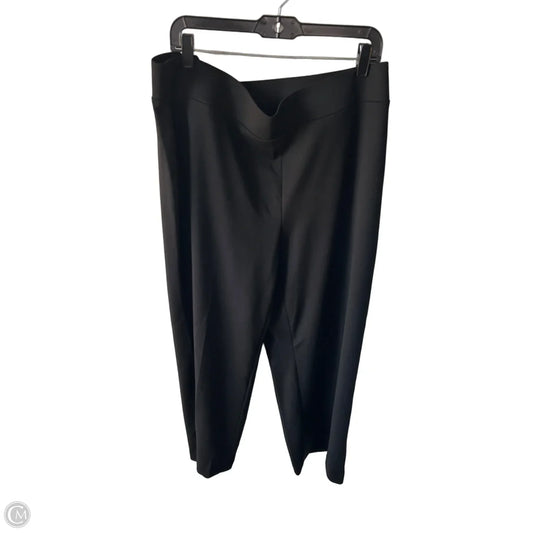 Pants Wide Leg By Anne Klein In Black, Size: 20