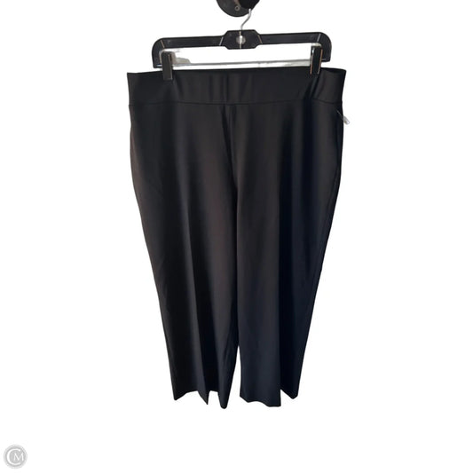 Pants Wide Leg By Anne Klein In Black, Size: 18