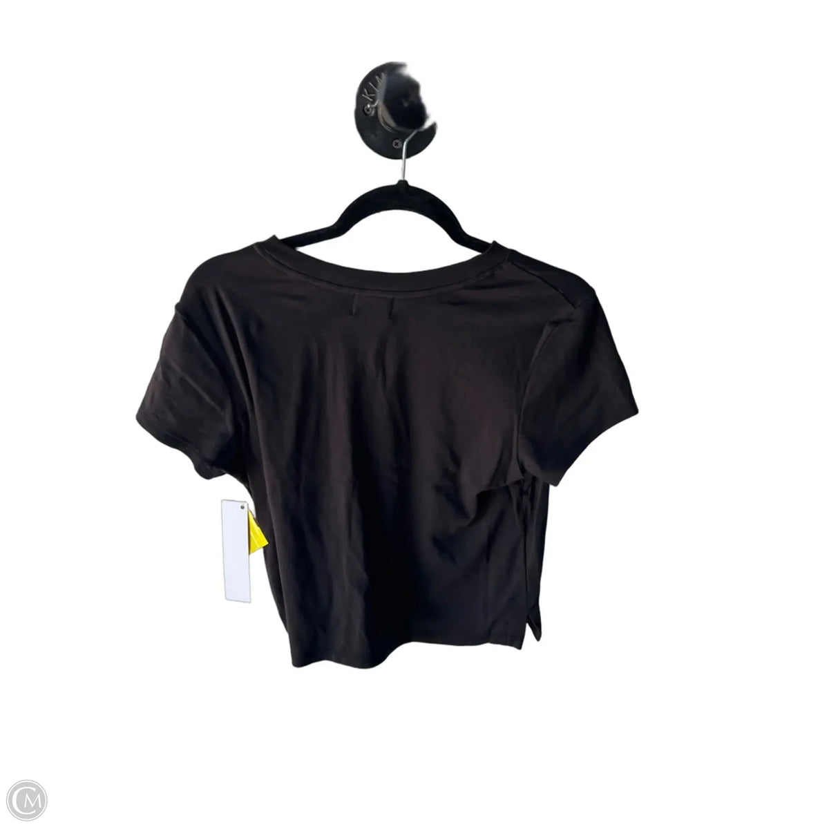 Top Short Sleeve Basic By Nicole Miller In Black, Size: M