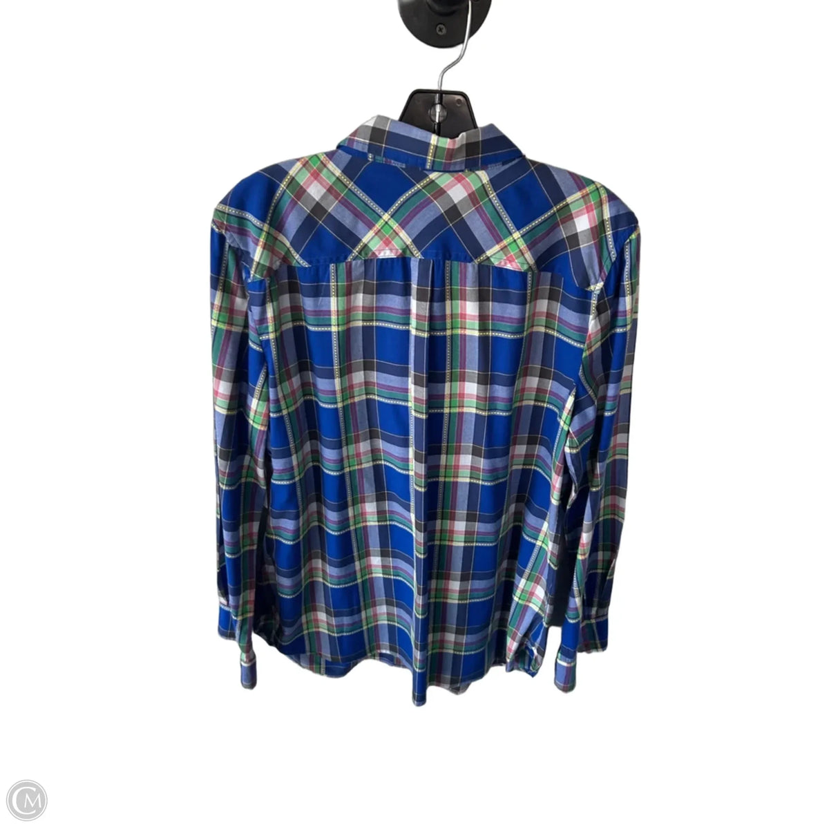 Top Long Sleeve By Talbots In Blue, Size: L