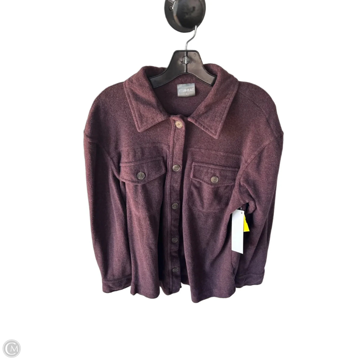 Jacket Shirt By 32 Degrees In Maroon, Size: M