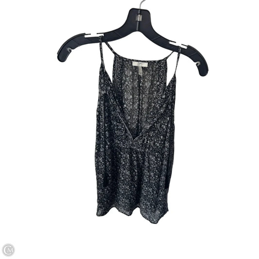 Top Sleeveless By Joie In Black & Grey, Size: L
