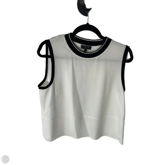 Top Sleeveless By Rag And Bone In Black & White, Size: L