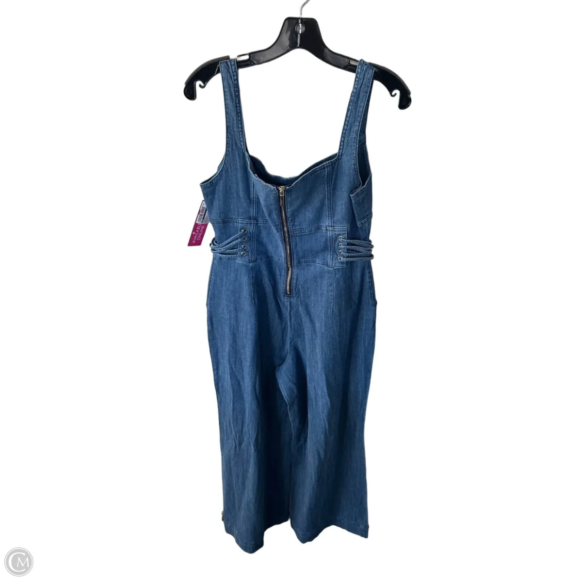 Jumpsuit By Bebe In Blue Denim, Size: M