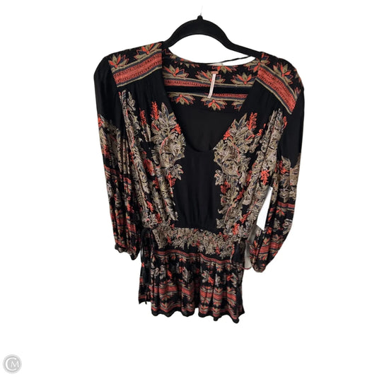 Dress Casual Short By Free People In Black & Orange, Size: Xs