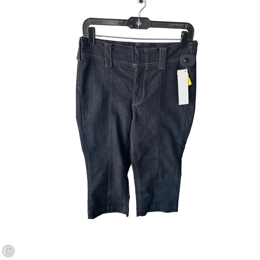Jeans Cropped By Pilcro In Blue Denim, Size: 8