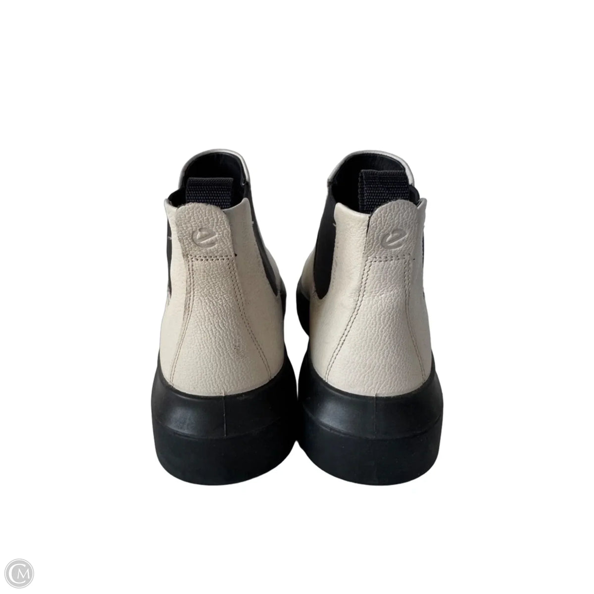 Boots Ankle Flats By Ecco In Cream, Size: 7.5