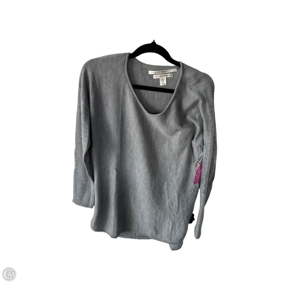 Sweater By Max Studio In Grey, Size: M