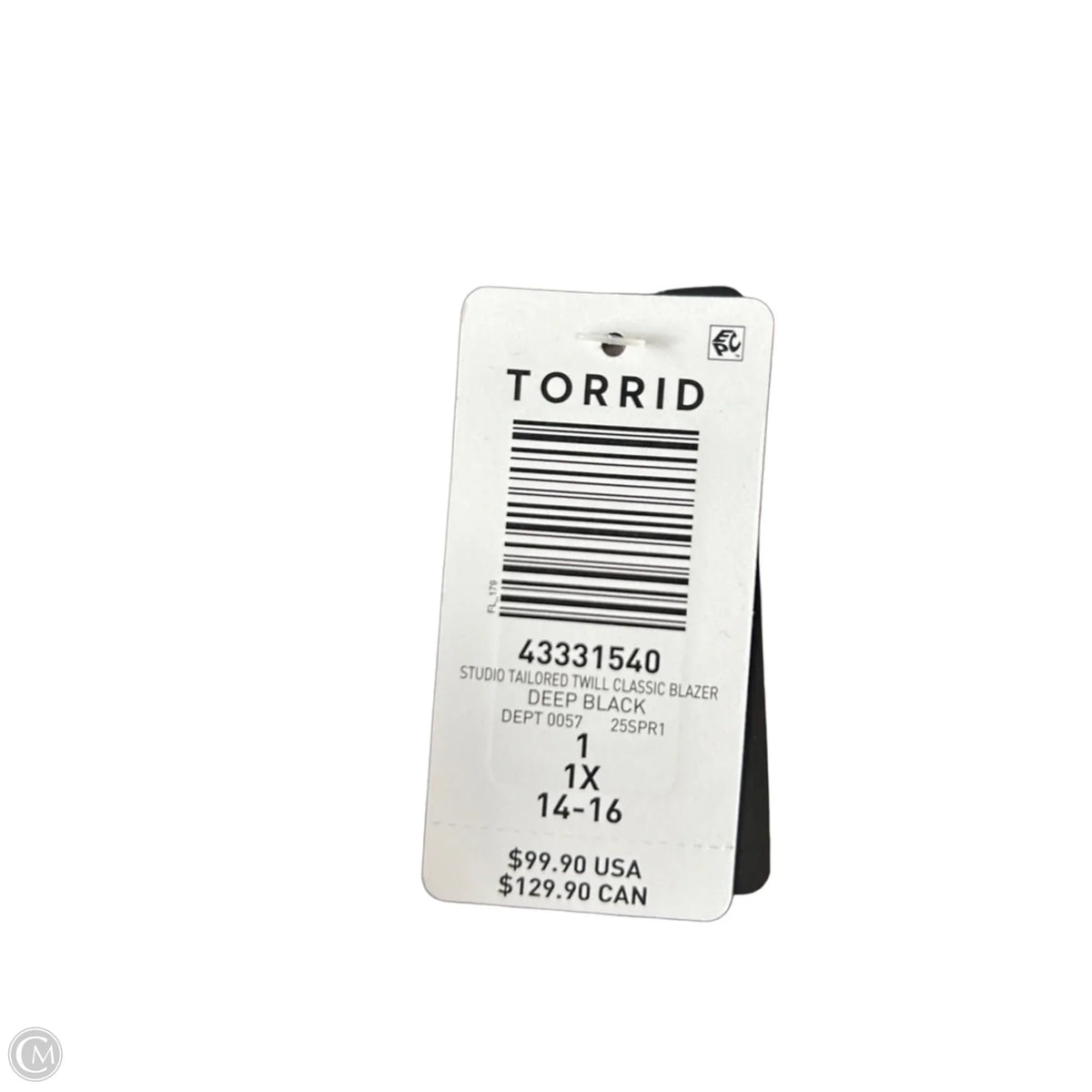 Blazer By Torrid In Black, Size: 1x