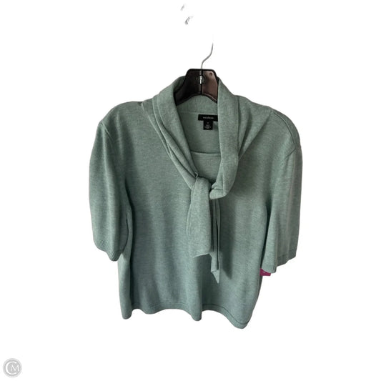 Sweater Short Sleeve By Halogen In Green, Size: M