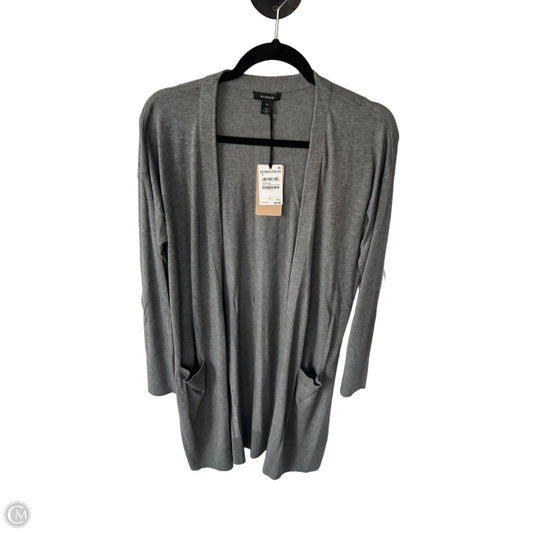 Sweater Cardigan By Halogen In Grey, Size: M