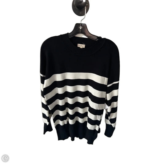 Sweater By Hem & Thread In Black & White, Size: M