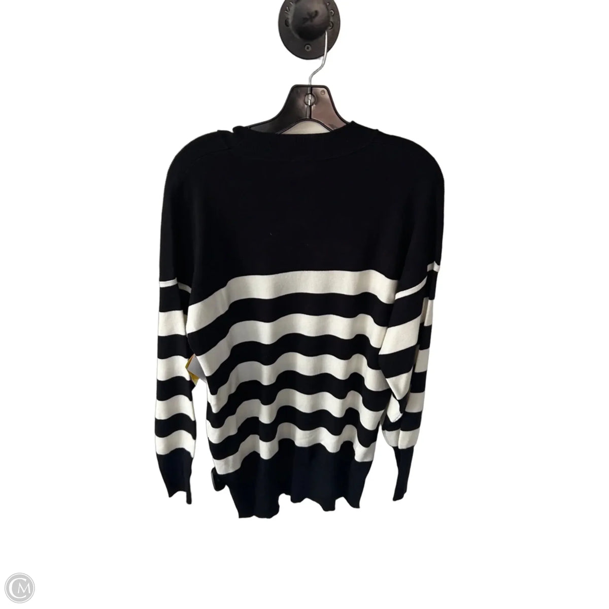 Sweater By Hem & Thread In Black & White, Size: M