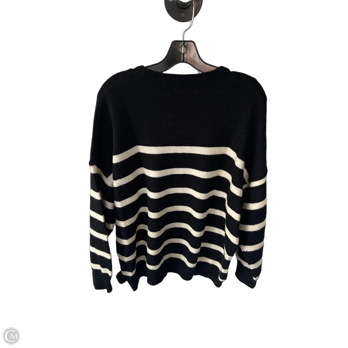 Sweater By Gilli In Black & Cream, Size: L
