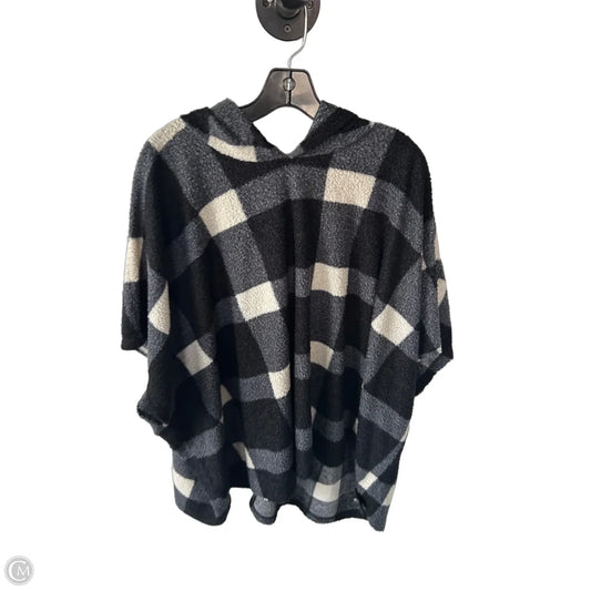 Poncho By Lane Bryant In Black & Grey, Size: L