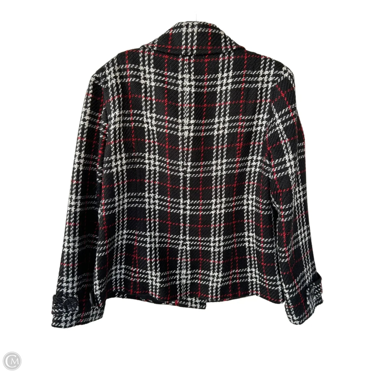 Jacket Other By Chicos In Black & White, Size: L